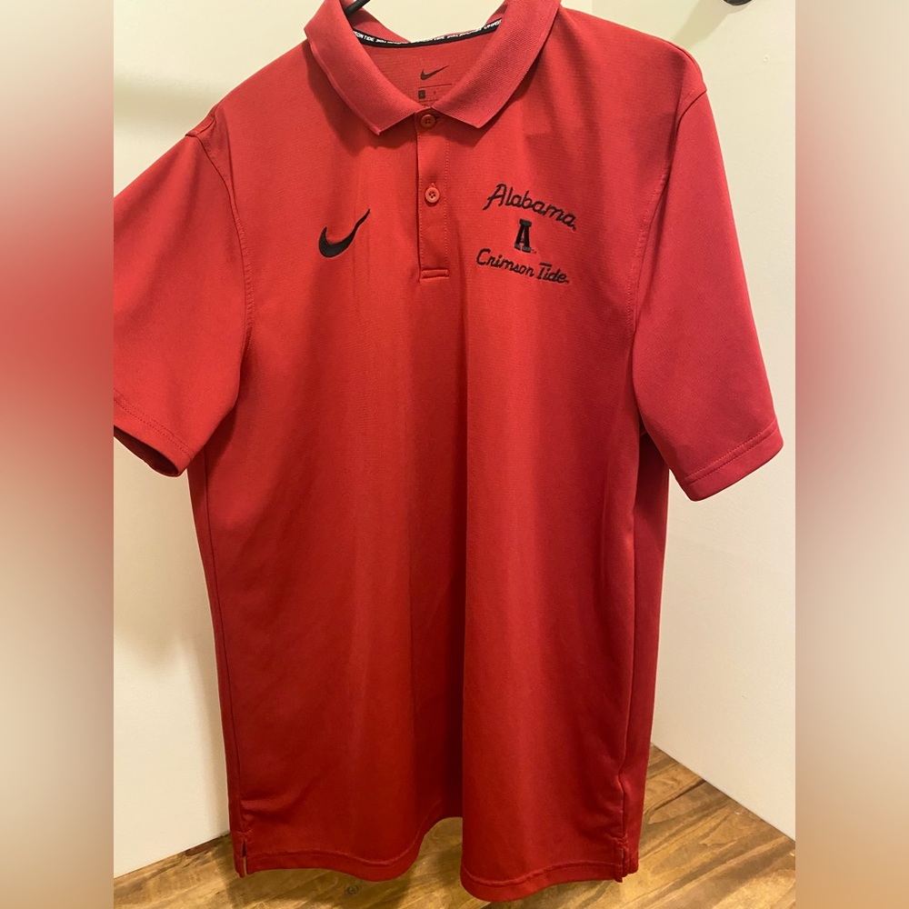 Nike Men's Red Alabama Polo Shirt